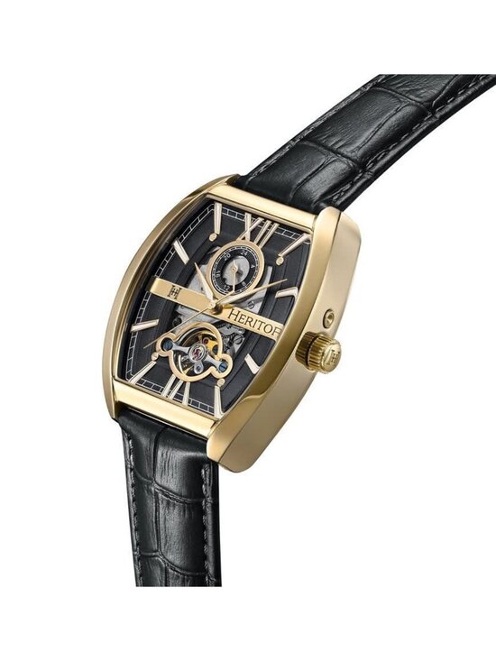 NWT Heritor Masterson Automatic Black Dial Men\'s Watch